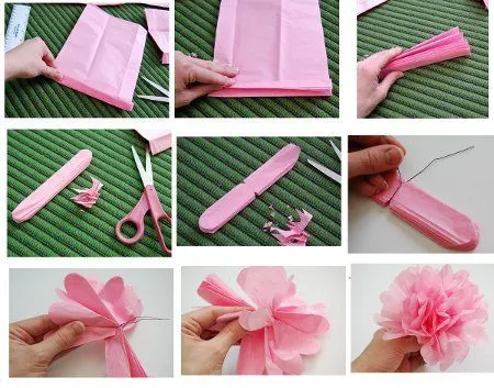 Decoración primaveral con flores de papel « DecoraTrucos