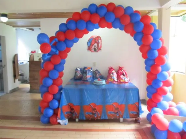 DECORACION DEL HOMBRE ARAÑA FIESTAS INFANTILES | Fiestas ...