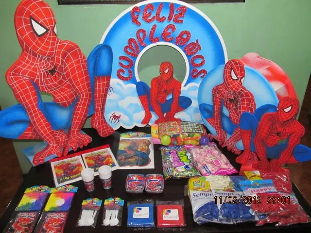 DECORACION HOMBRE ARAÑA - SPIDERMAN FIESTAS INFANTILES ...