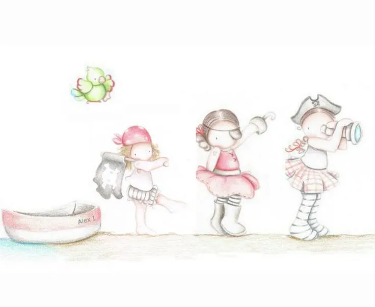 Decoración infantil Il Mondo di Alex, Papel mural efecto pintado a ... Decoración infantil Il Mondo di Alex, Papel mural efecto pintado a ...