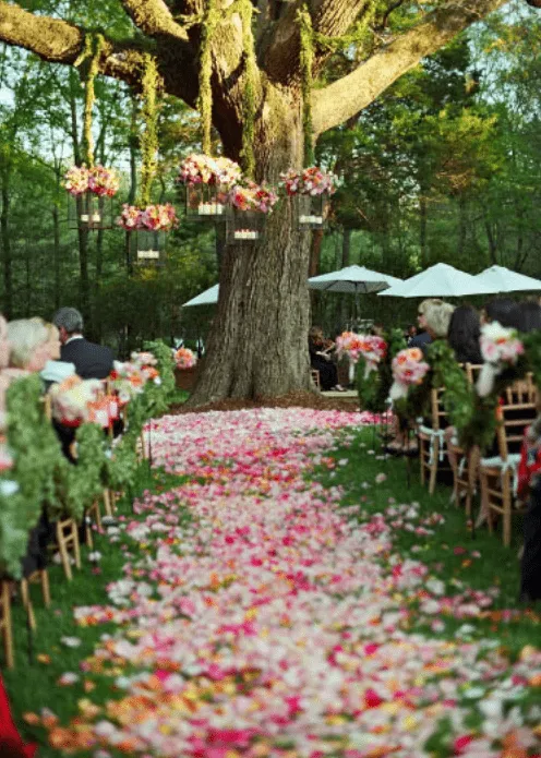 Decoración de jardines para bodas al aire libre!