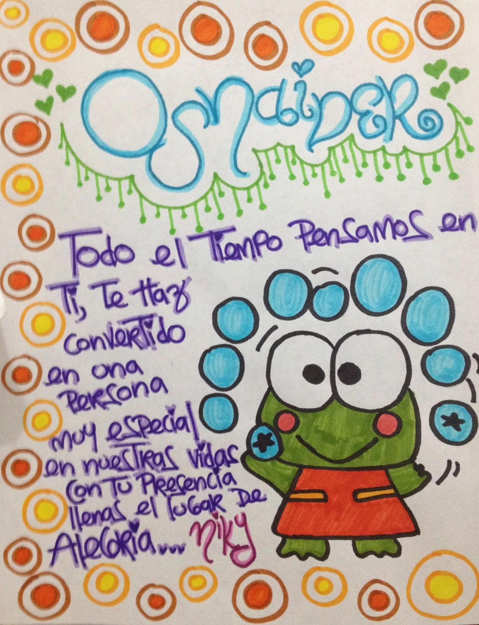 Decoracion Letra Timoteo Amor