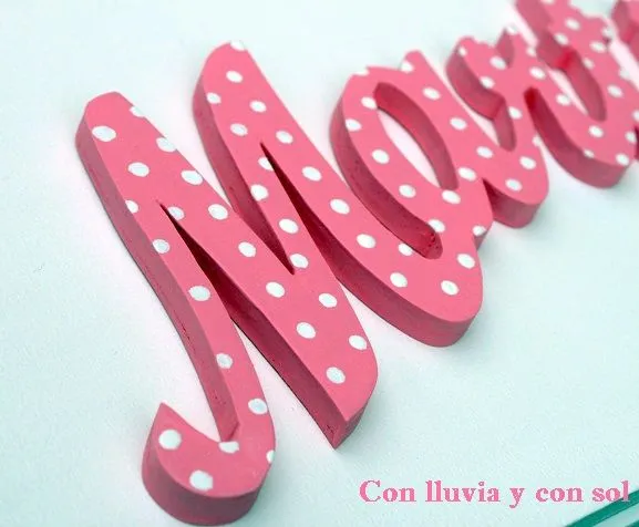 Decoracion en madera para bodas y para niños: LETRAS DE MADERA ...