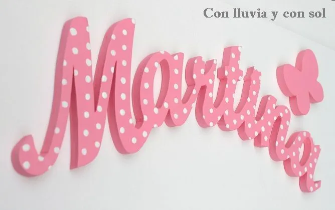 Decoracion en madera para bodas y para niños: LETRAS DE MADERA ...