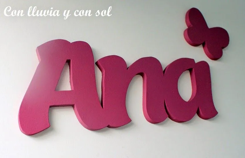 Decoracion en madera para bodas y para niños: NOMBRE DE MADERA ... Decoracion en madera para bodas y para niños: NOMBRE DE MADERA ...