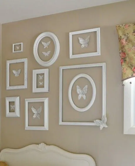 Decoración con marcos vacíos - Decorar Hogar Decoración con marcos vacíos - Decorar Hogar
