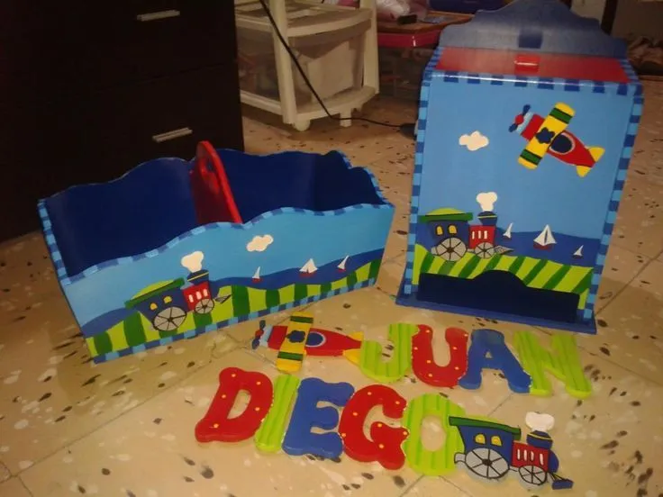 Decoracion Medios de Transporte. Pañalera Canatilla, Nombre Juan ...