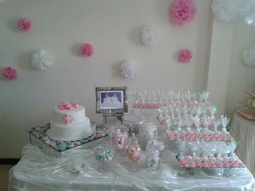 Decorar mesa para bautizo niño - Imagui