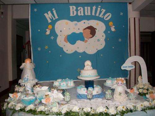 Decorar mesas de bautizo - Imagui