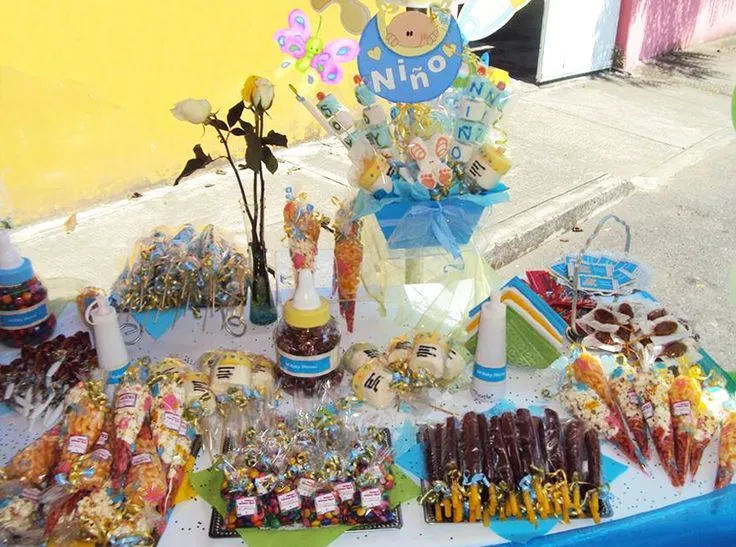 Decoracion de mesa de dcules para baby shower "Soy niño" | Mesa de ... Decoracion de mesa de dcules para baby shower "Soy niño" | Mesa de ...