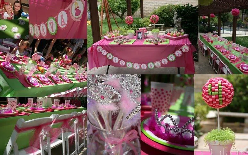 Decoración de mesas de cumpleaños para niñas | La Cajita Azul de Rocío