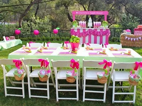 Decoración de mesas de cumpleaños para niñas | La Cajita Azul de Rocío