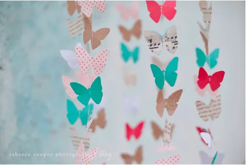 la decoración de mis mesas: Fiestas en el jardín: Móvil de mariposas la decoración de mis mesas: Fiestas en el jardín: Móvil de mariposas