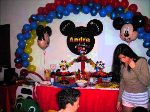 DECORACION DE MIKEY MOUSE - YouTube