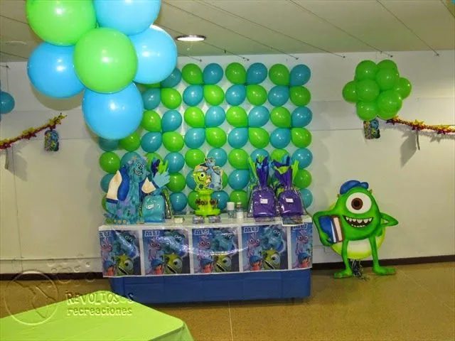 DECORACION MONSTER UNIVERSITY FIESTAS INFANTILES|Recreacionistas ...