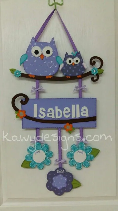Decoracion para nacimiento de bebe en madera country Kawy Designs ...