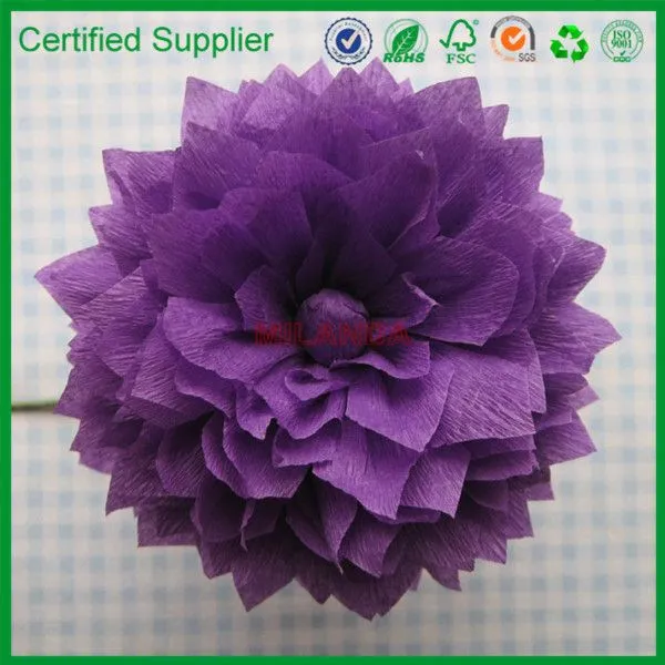 Decoración de la navidad de crepé de flores de papel-Flores y ...