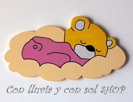 Con lluvia y con sol shop: SILUETAS INFANTILES: OSITO DURMIENDO EN ...