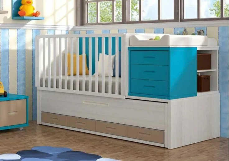 Cuna convetible con cama nido + cajones | Cunas convertibles ... Cuna convetible con cama nido + cajones | Cunas convertibles ...