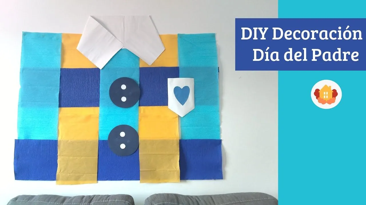 Decoración Para Día Del Padre Con Papel Crepe - La Casita Curiosa Decoración Para Día Del Padre Con Papel Crepe - La Casita Curiosa