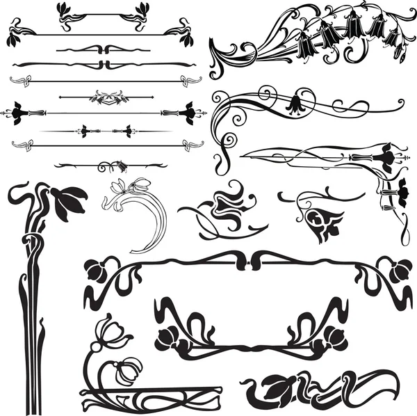 Decoración para las páginas con las campanas — Vector stock ... Decoración para las páginas con las campanas — Vector stock ...