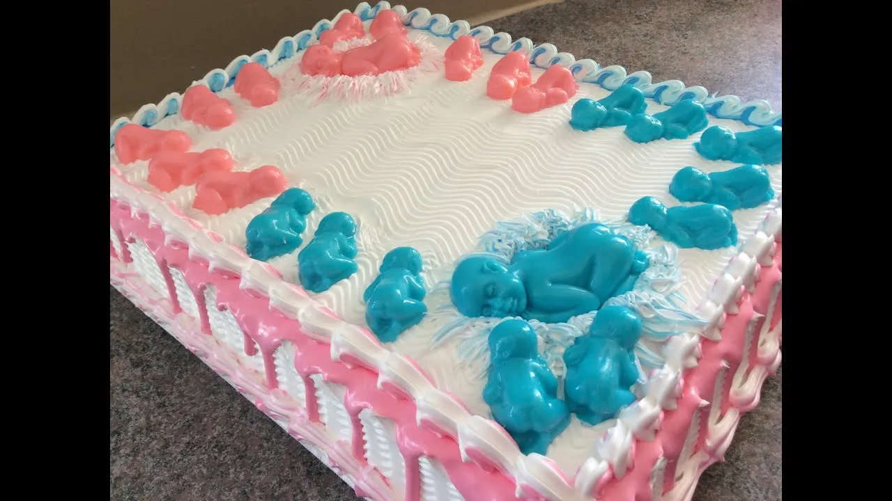 DECORACION DE PASTEL BABY SHOWER / MUY FACIL - YouTube DECORACION DE PASTEL BABY SHOWER / MUY FACIL - YouTube