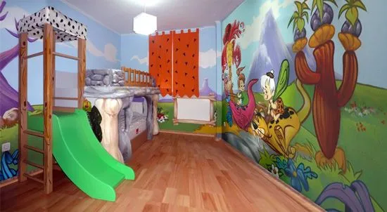 Dormitorio inspirado en Los Picapiedra | Decoideas.Net Dormitorio inspirado en Los Picapiedra | Decoideas.Net