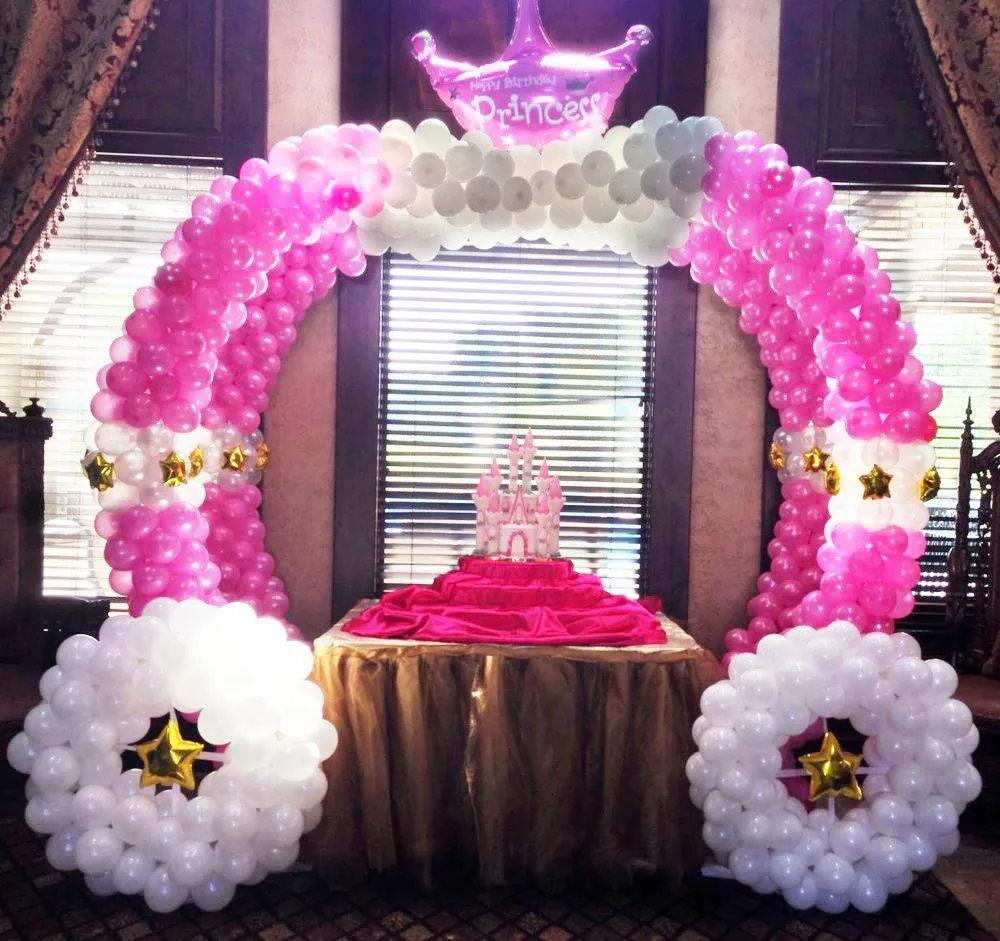 Decoración Princesas | Carruaje de globos | decoración en globos Decoración Princesas | Carruaje de globos | decoración en globos