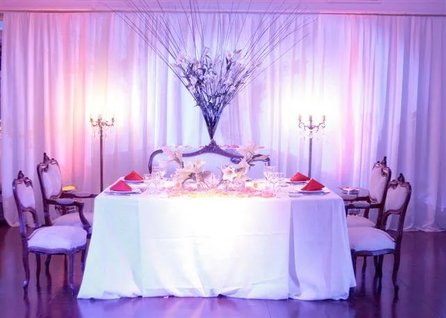 Decoraciónes para 15 años con telas - Imagui