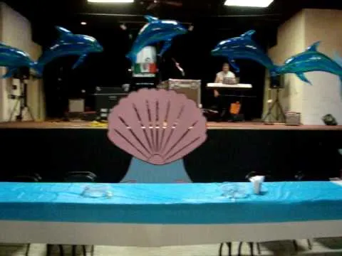 Decoracion de Quinceañera tematica "Under The Water" - YouTube