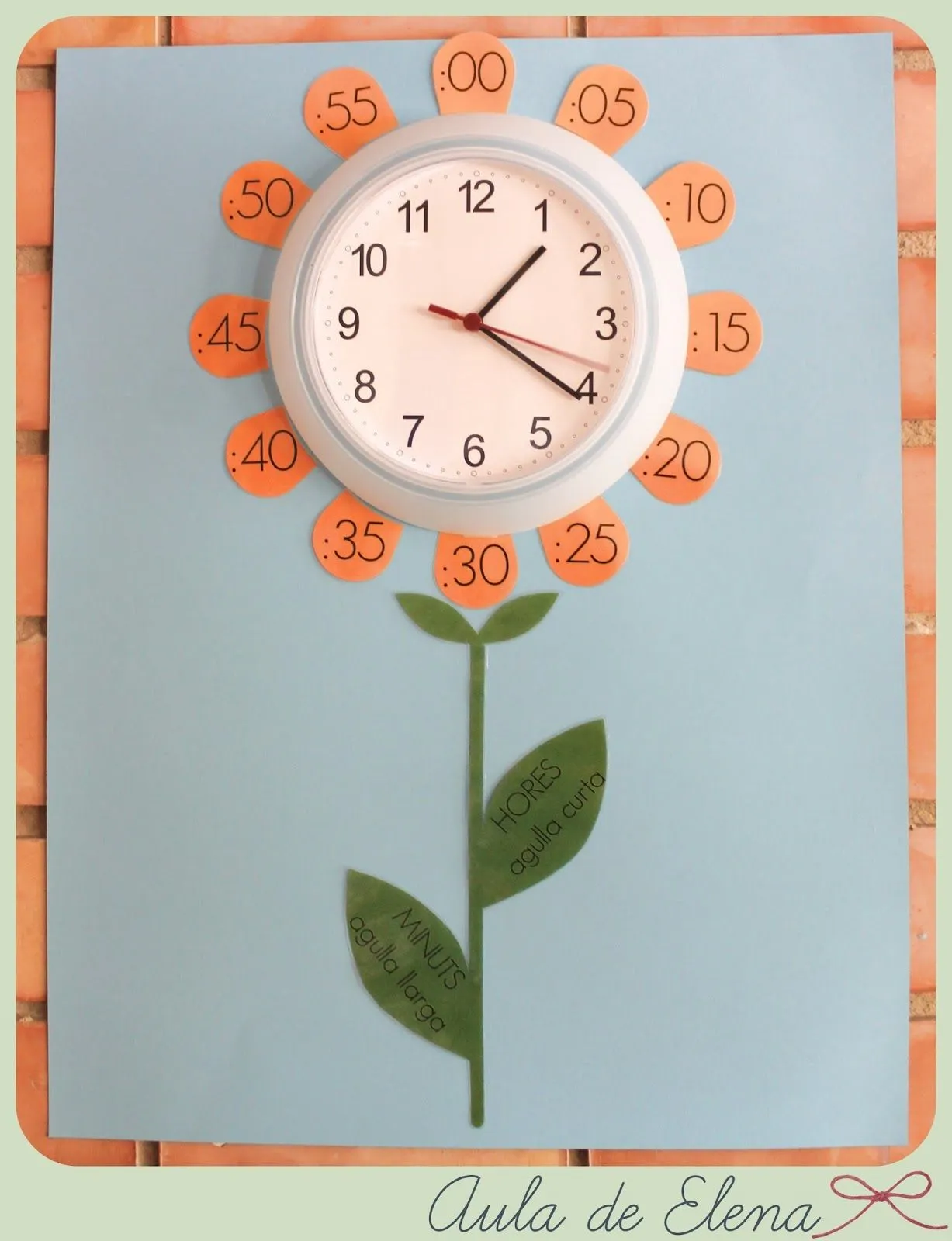 Decoración para el reloj del aula - Aula de Elena