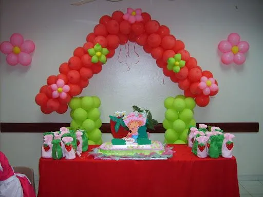 Decoración de cumpleaños de rosita fresita - Imagui