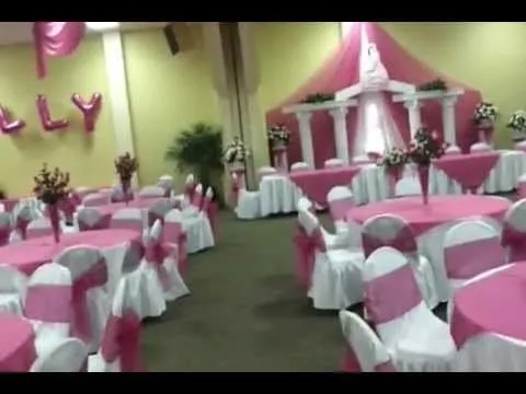 decoracion de salon para 15 anos - YouTube