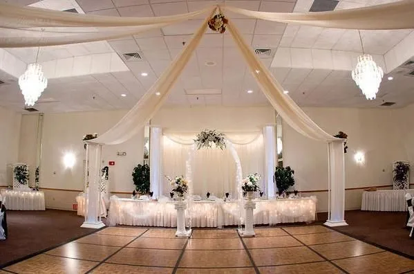 Decoración de Salones para Bodas con Telas - Para más información ... Decoración de Salones para Bodas con Telas - Para más información ...