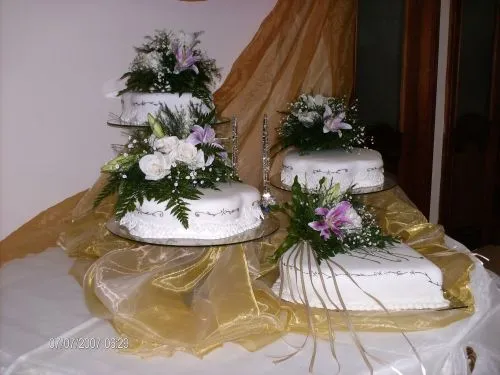 Decoración de tartas para matrimonio - Imagui