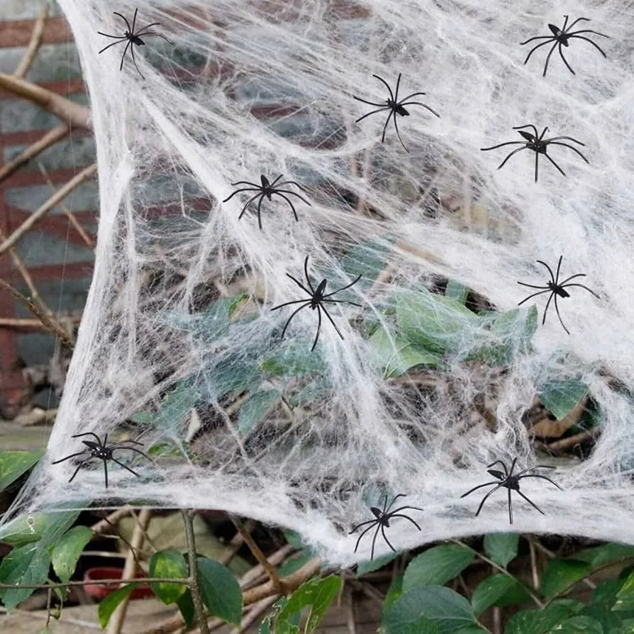 Decoración de telaraña de Halloween de 1000 pies cuadrados con 100 arañas falsas, telarañas para decoración de Halloween, telarañas súper elásticas para Halloween en interiores y exteriores : Amazon.com.mx: Juguetes y Juegos Decoración de telaraña de Halloween de 1000 pies cuadrados con 100 arañas falsas, telarañas para decoración de Halloween, telarañas súper elásticas para Halloween en interiores y exteriores : Amazon.com.mx: Juguetes y Juegos