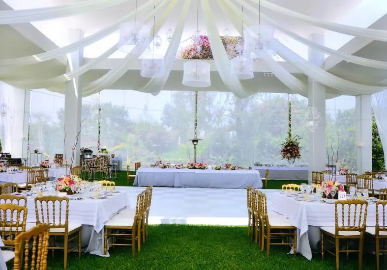 Decoración con Telas para Boda, XV años, Bautizo y Primera ...