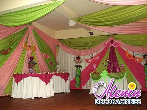 Decoracion con telas on Pinterest | Bodas, Sonic Birthday Parties ...