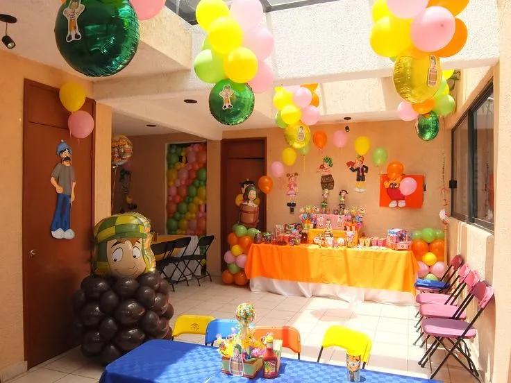 Decoración Temática Chavo del Ocho: Globos, Centros de Mesa y Mesa ...