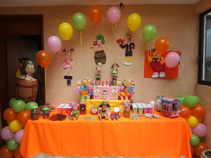 Decoración Temática Chavo del Ocho: Globos, Centros de Mesa y Mesa ...