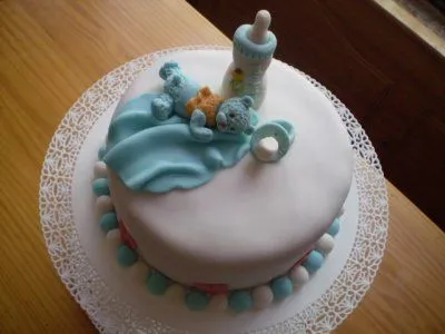 Decoración para tortas de bautizo - Imagui