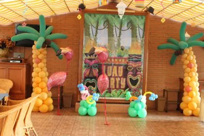 Decoración tropical para fiestas - Imagui