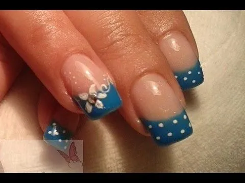 decoracion de uñas 2015 / ideas de diseños cortos nail art - YouTube