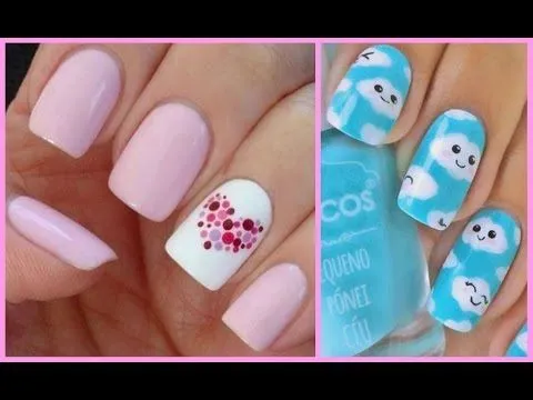 Decoración de uñas bonitas, fáciles y rápidas ♡ - YouTube Decoración de uñas bonitas, fáciles y rápidas ♡ - YouTube