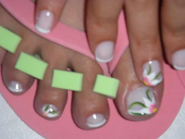 Maquillaje de unas para pies - Imagui