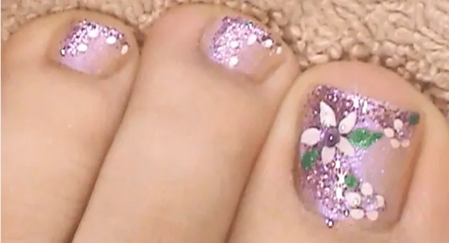 Mejores Diseños de Uñitas Pintadas: Decoración de uñas de los Pies