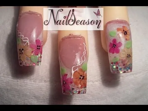 decoracion de uñas con flores. Como hacer uñas acrilicas paso a ... decoracion de uñas con flores. Como hacer uñas acrilicas paso a ...