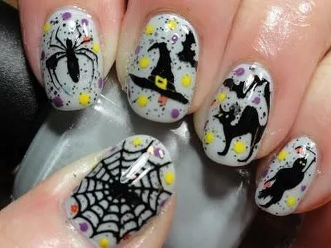 Decoración de Uñas Halloween - YouTube
