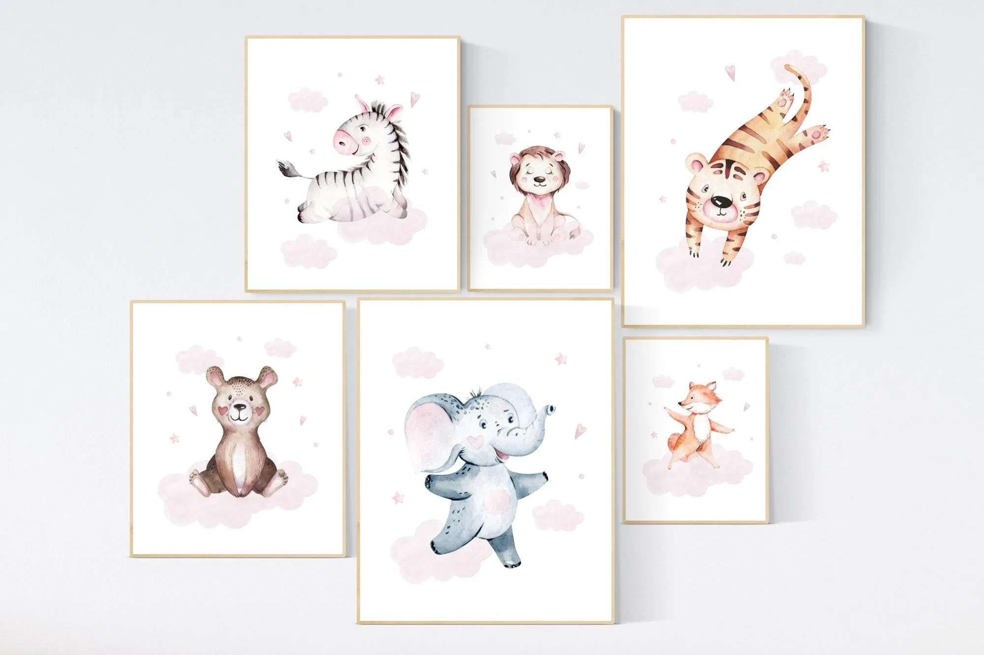 Decoración de vivero de animales estampados de animales - Etsy México Decoración de vivero de animales estampados de animales - Etsy México