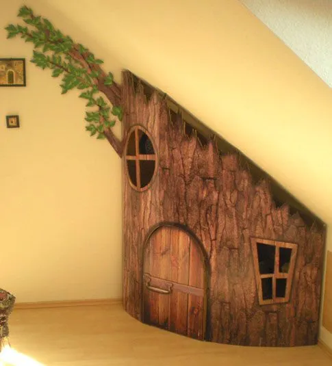 La casita del árbol en mi habitación | Decoideas.Net La casita del árbol en mi habitación | Decoideas.Net